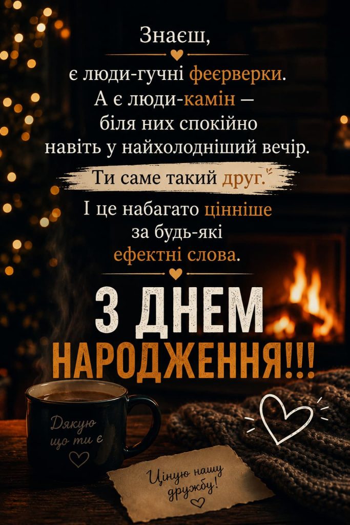 Привітання з Днем народження другу до сліз картинка 5