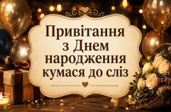 Привітання з Днем народження кумася до сліз