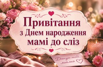Привітання з Днем народження мамі до сліз