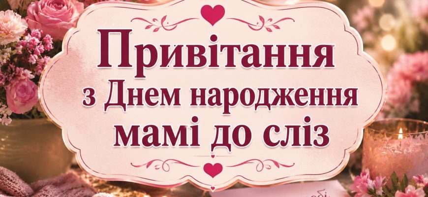 Привітання з Днем народження мамі до сліз