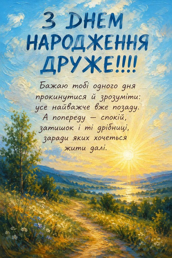 Привітання з Днем народження мужчині до сліз картинка 3