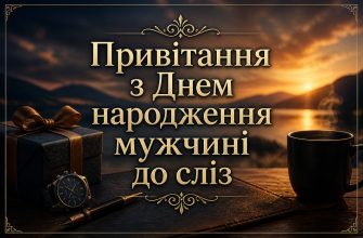 Привітання з Днем народження мужчині до сліз