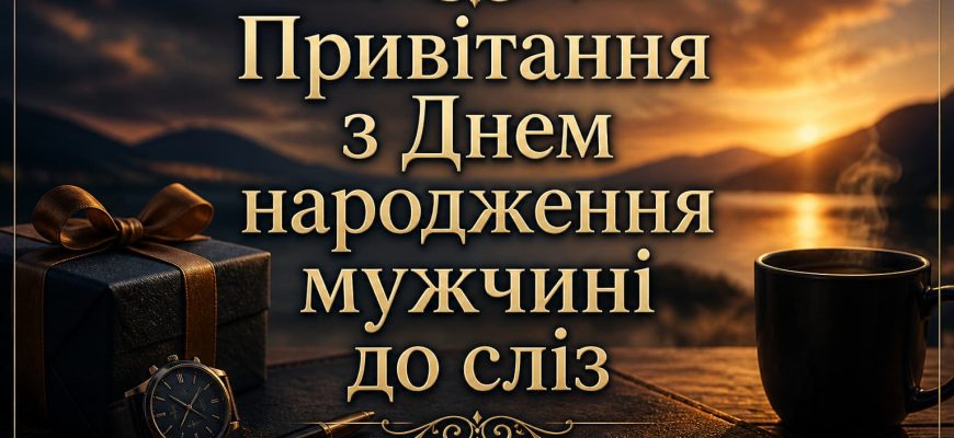 Привітання з Днем народження мужчині до сліз