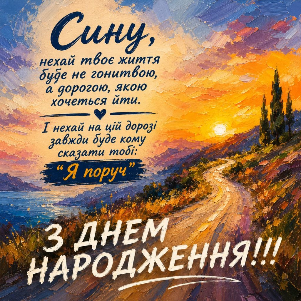 Привітання з Днем народження сину до сліз картинка 6