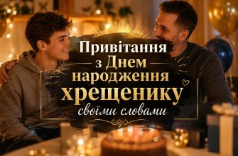 Привітання з Днем народження хрещенику своїми словами