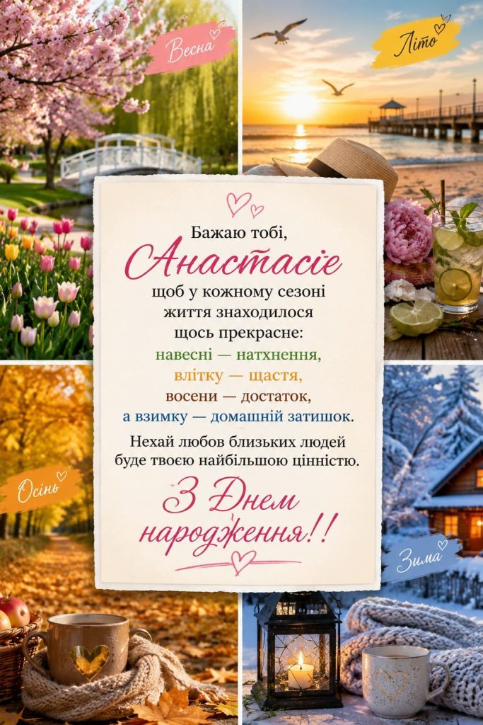 з днем народження анастасія картинка 2