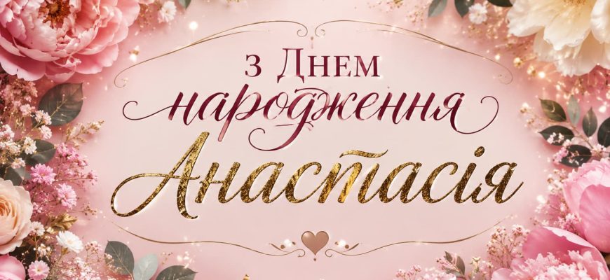 з днем народження анастасія