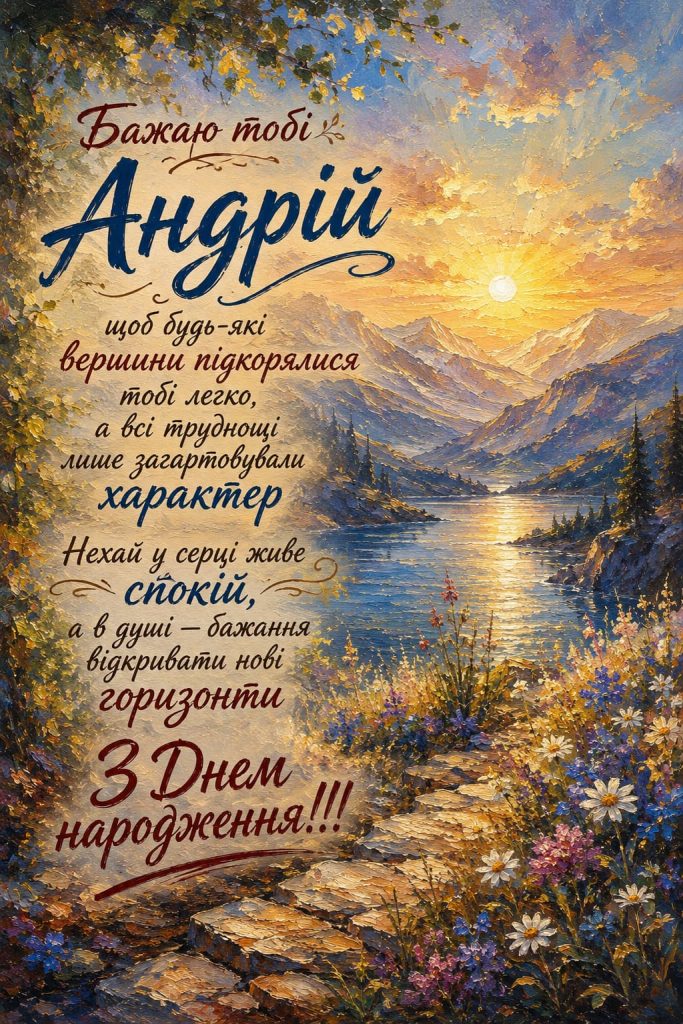 з днем народження андрій картинка 3