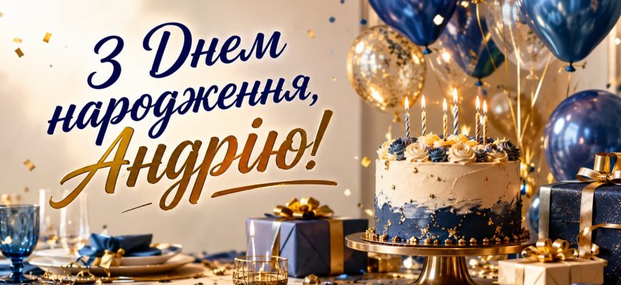 з днем народження андрій