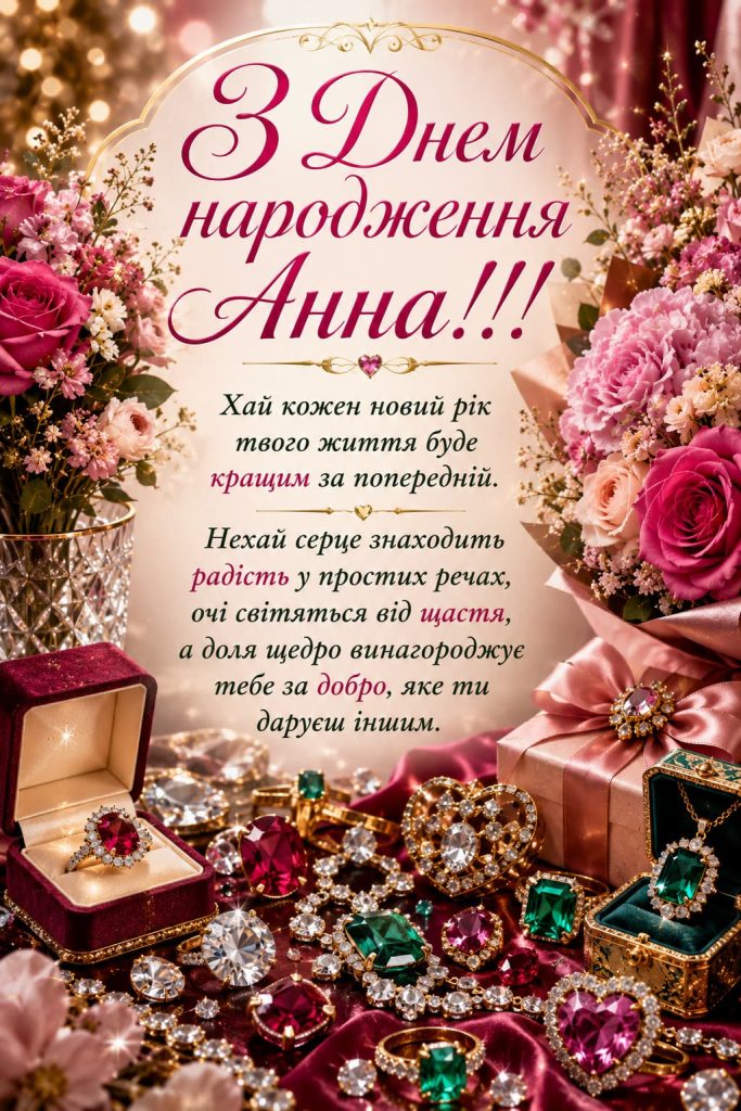 з днем народження анна картинка 2