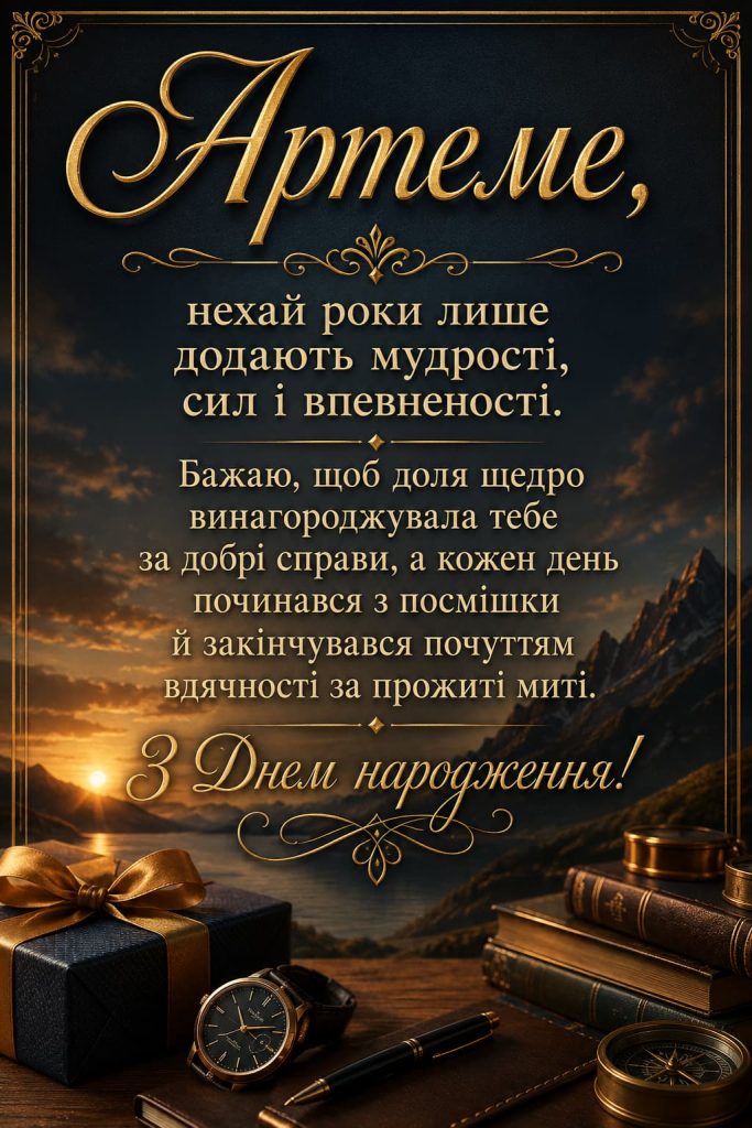 з днем народження артем картинка 1
