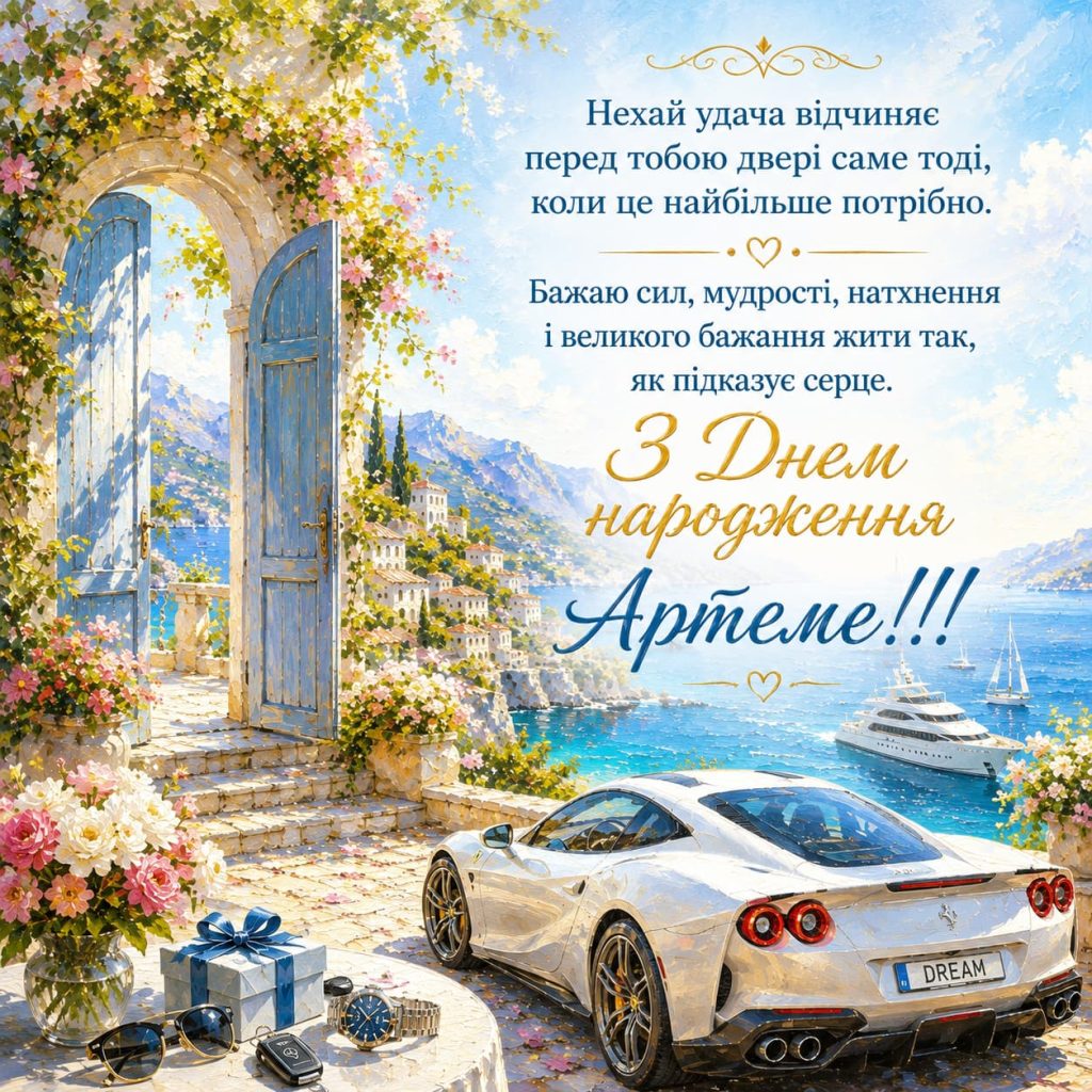з днем народження артем картинка 8