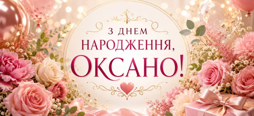 з днем народження оксано
