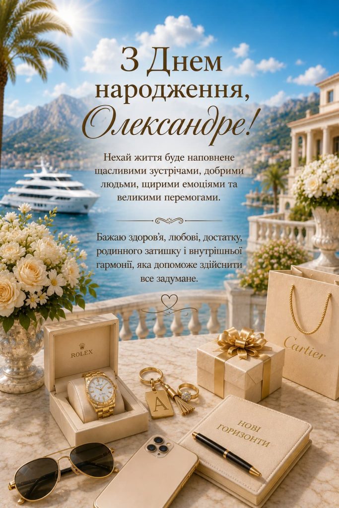 З днем народження Олександр: найщиріші привітання та картинки, що наповнюють цей день силою, теплом і незабутніми емоціями