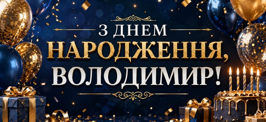 з днем народження володимир